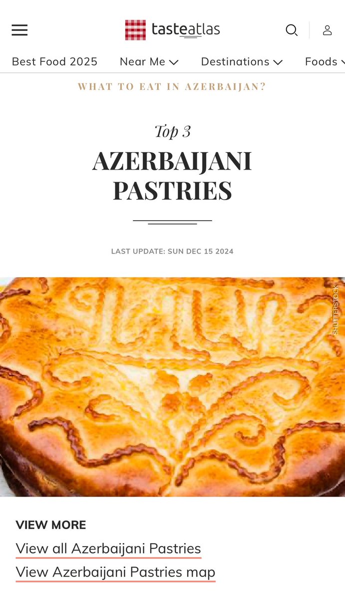 Caroline Abrahamian (@carolinabrah77) on Twitter photo This #Armenian pastry, called Gata (Գաթա), literally has Armenian inscription on it, Geghard (Գեղարդ), often sold next to Geghard Monastery in #Armenia
The editorial of <a href="/TasteAtlas/">TasteAtlas</a> should do a basic fact check before publishing articles like ⤵️
tasteatlas.com/best-rated-pas… This #Armenian pastry, called Gata (Գաթա), literally has Armenian inscription on it, Geghard (Գեղարդ), often sold next to Geghard Monastery in #Armenia
The editorial of <a href="/TasteAtlas/">TasteAtlas</a> should do a basic fact check before publishing articles like ⤵️
tasteatlas.com/best-rated-pas…