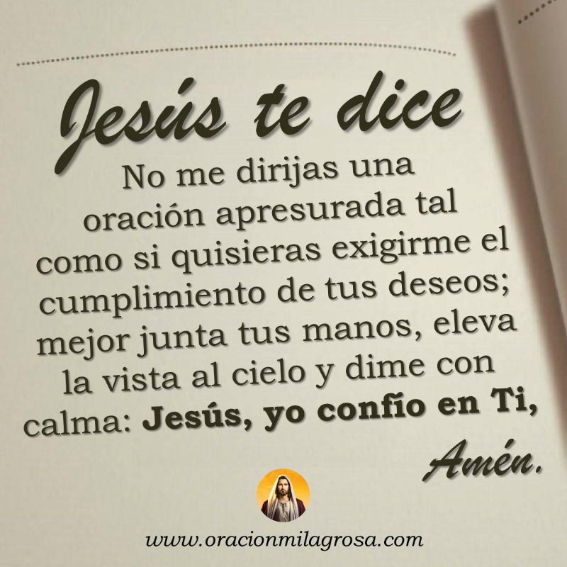 oracion_milagro's tweet photo. JESÚS HA VISTO TU VIDA, tus batallas y Él quiere entregarte hoy un mensaje que anuncia grandes milagros y tiempos de tranquilidad, salud, bienestar y bonanza. Confía, pues Jesús te ama y Él va a cumplir los anhelos de tu corazón.

Recibe este mensaje en: https://t.co/yI93UGeG6h