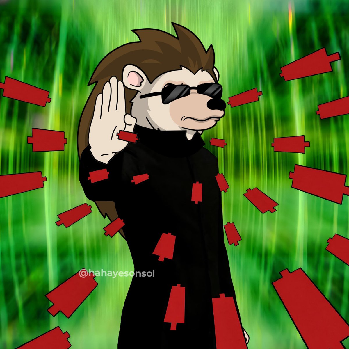 hahayes's tweet photo. Ain’t having it! Step back and respect da pamp! 🦔🦔🦔 https://t.co/hI2ZskqmN1