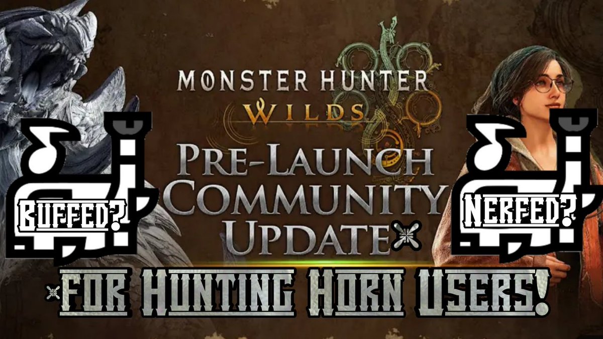 We didn't hear much about the Hunting Horn's adjustments, but what they did choose to mention in the Community Update was a bit interesting...
youtu.be/LEU0S7O86YA?si…
