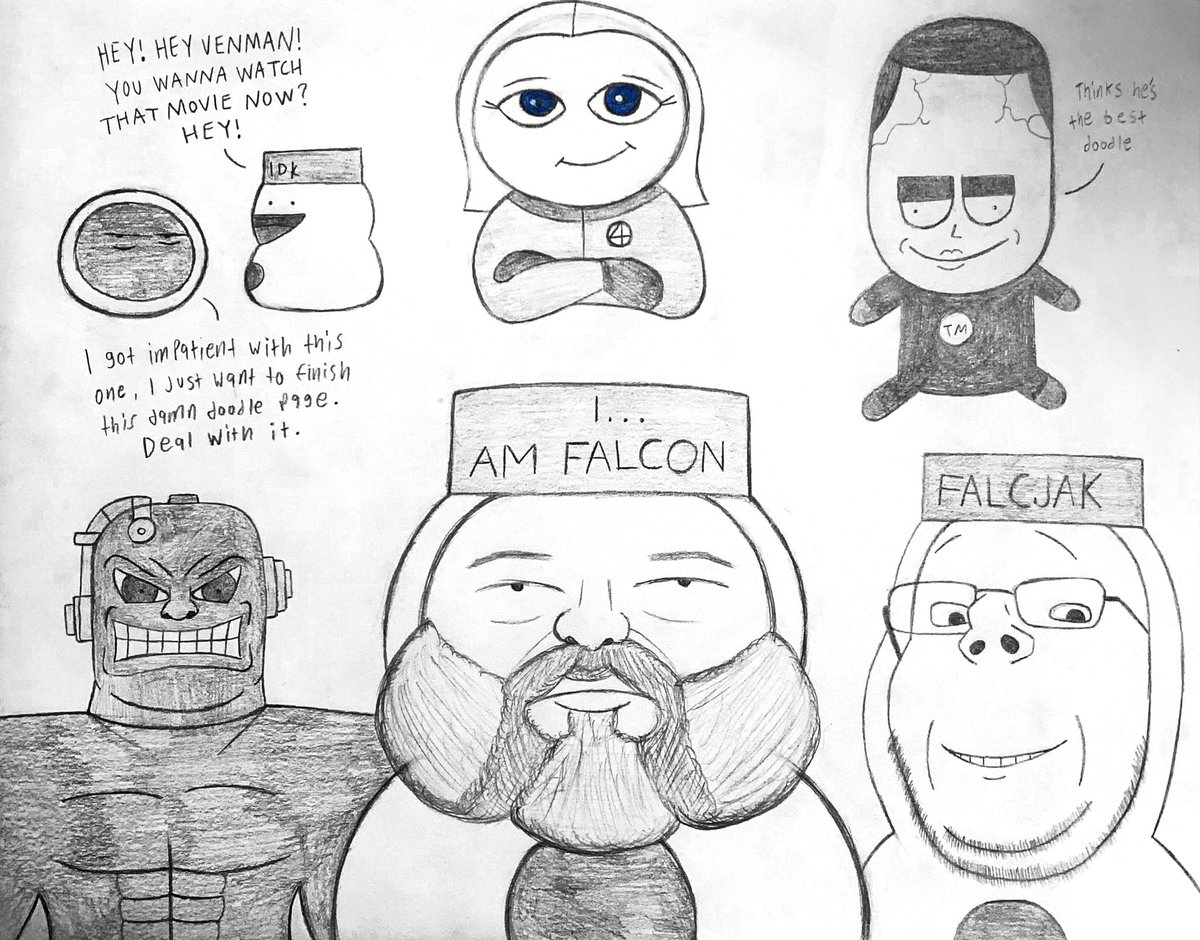 8. Gift doodles for @/Falcon13377