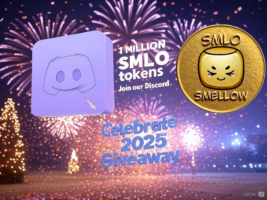 🎉 New Year’s $SMLO Giveaway! 🎉

We're giving away 1 MILLION $SMLO tokens to celebrate 2025! 🚀 Here's how YOU can join:

1️⃣ Follow us
2️⃣ Like &amp; Repost this post
3️⃣ Tag 3 friends who NEED to know about $SMLO 💬
4️⃣ Buy SMLO and join the discord server (1 million SMLO tokens)
5️⃣