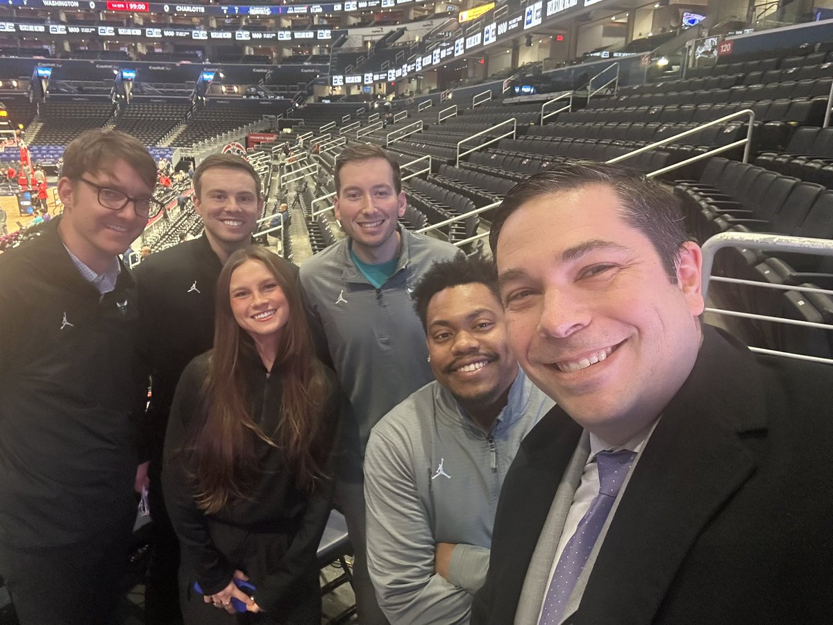 Happy Holidays <a href="/hornets/">Charlotte Hornets</a> fans!

Our hardworking media team is ready in DC for <a href="/brandmillerr/">Brandon M.</a> and the Hornets to take on the Wizards. 

Joining <a href="/TBoneWFNZ/">Travis Hancock</a> and <a href="/WilliePStyle/">Will Palaszczuk</a> on pregame

Tipoff at 7 on <a href="/wfnz/">Sports Radio WFNZ</a> the Hornets Mobile App and the Hornets Radio Network

#HiveMentality