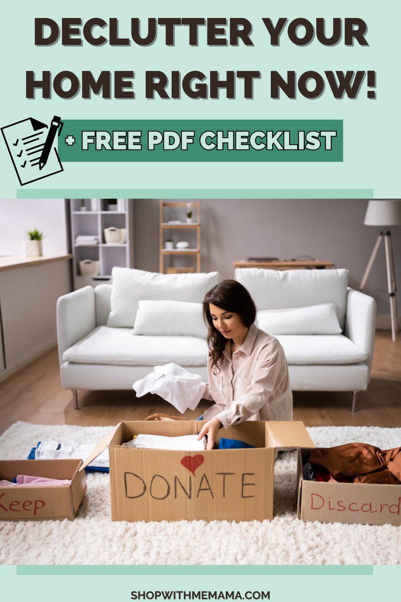 shopwithmemama's tweet image. 26 Ways To Declutter Your Home Right Now (Free Declutter Your Home Checklist) shopwithmemama.com/26-ways-to-dec… via @shopwithmemama #decluttering #declutter #declutterhome #home #organizing #organize #organizehome #organization #checklist #declutterchecklist #freeprintablechecklist