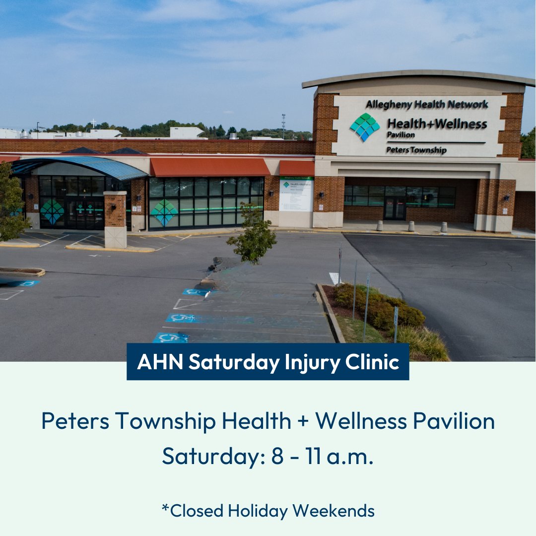 Ending 2024 in orthopaedic pain? Walk-in to one of our Saturday Injury Clinics and resolve those injuries in the new year! bit.ly/3MVFy0f