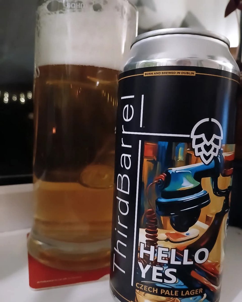 Beerornot2beer (@beerornot2beer_) on Twitter photo Cracking this one open, you get the bang of the hops. Is this an IPL Czech style? Either way, it's a cracker....๐คค Hello Yes Czech Pale Lager <a href="/ThirdBarrelbrew/">Third Barrel Brewing</a> ๐ป๐ป๐ป Cracking this one open, you get the bang of the hops. Is this an IPL Czech style? Either way, it's a cracker....๐คค Hello Yes Czech Pale Lager <a href="/ThirdBarrelbrew/">Third Barrel Brewing</a> ๐ป๐ป๐ป
