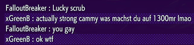 Sehe Stuttgart als clubtag, deutsche flagge denke ah korrekt Stuttgarter sind eig. immer lieb... well der hatte wohl n terrible tag man darf wohl keine Komplimente machen xD