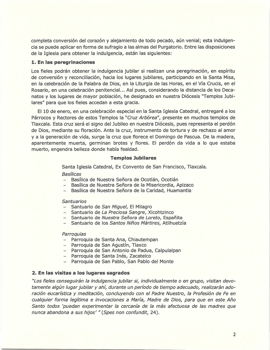 dioctlaxcala's tweet photo. 𝐉𝐮𝐛𝐢𝐥𝐞𝐨 𝐝𝐞 𝐥𝐚 𝐄𝐬𝐩𝐞𝐫𝐚𝐧𝐳𝐚

Mons. Julio C. Salcedo Aquino, MJ, nos invita a vivir este Jubileo 2025. Conoce la apertura de ese Año Santo en nuestra Diócesis, cómo ganar la Indulgencia plenaria y los templos jubilares. 

¡Seamos peregrinos de Esperanza! https://t.co/aMRnUhHaPb