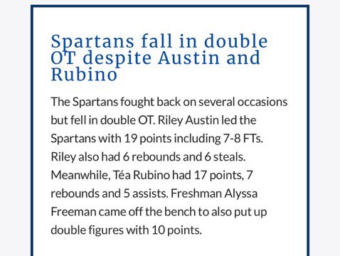 Riley Austin (@rileyaustin021) on Twitter photo We had a fun 2OT game this morning vs. Neuqua Valley at the Montini Christmas tournament.
19 points, 6 rebounds, 6 steals
<a href="/LadyLightningIL/">IL Lady Lightning</a> We had a fun 2OT game this morning vs. Neuqua Valley at the Montini Christmas tournament.
19 points, 6 rebounds, 6 steals
<a href="/LadyLightningIL/">IL Lady Lightning</a>