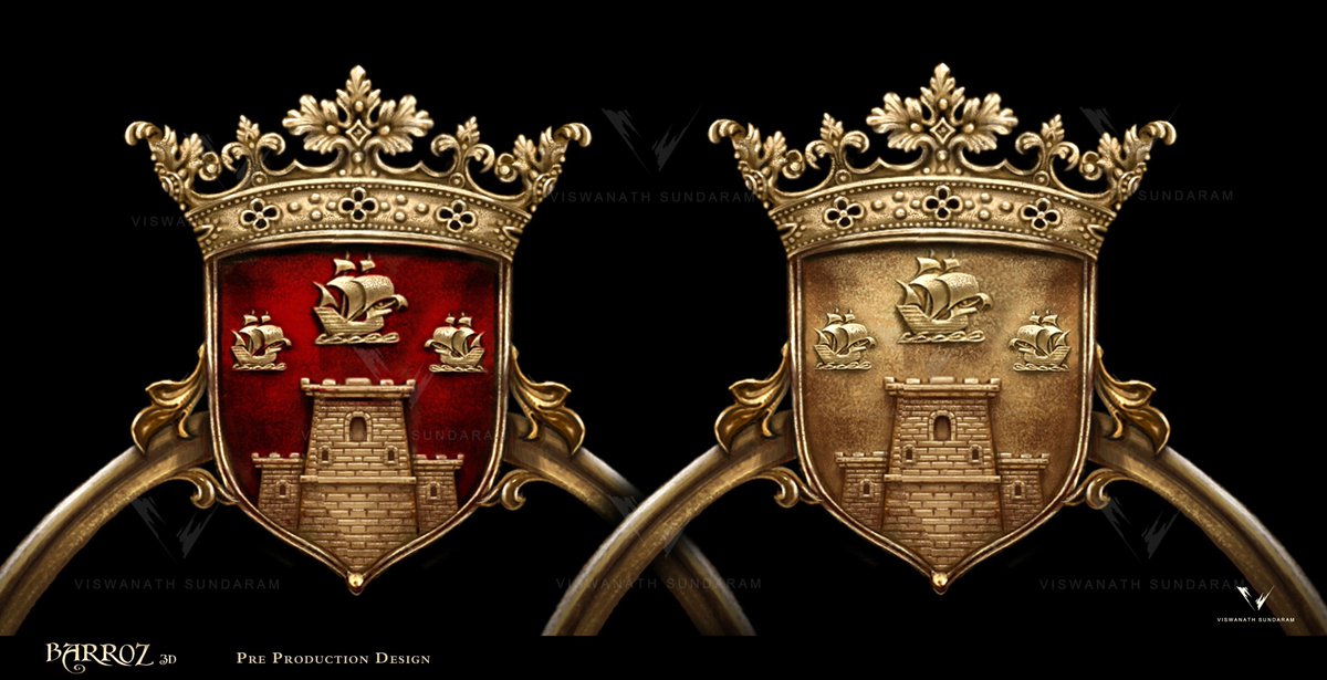 viswanathart's tweet image. Barroz 3d m😎vie Title design first version works and concepts.  #lookdevelopment #visualization #productiondesign #preproductionart #vizdev #Barroz #3d #titledesign
viswanath-sundaram.artstation.com