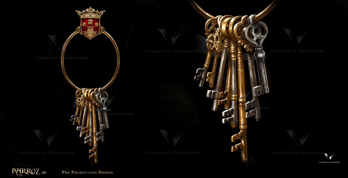 viswanathart's tweet image. Barroz 3d m😎vie Title design first version works and concepts.  #lookdevelopment #visualization #productiondesign #preproductionart #vizdev #Barroz #3d #titledesign
viswanath-sundaram.artstation.com