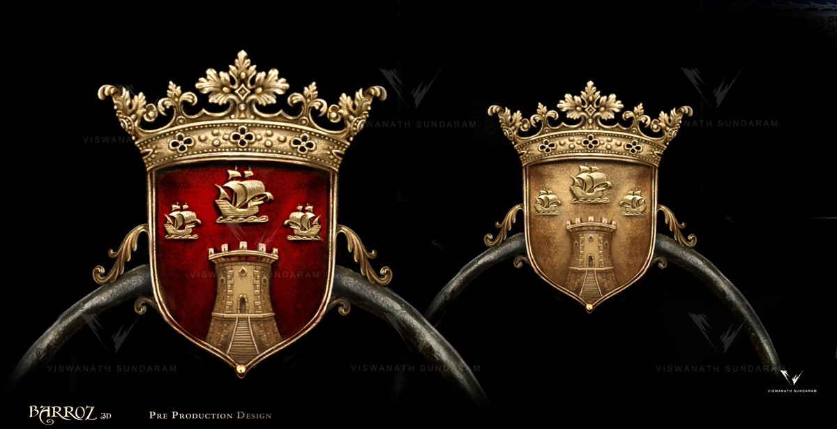 viswanathart's tweet image. Barroz 3d m😎vie Title design first version works and concepts.  #lookdevelopment #visualization #productiondesign #preproductionart #vizdev #Barroz #3d #titledesign
viswanath-sundaram.artstation.com