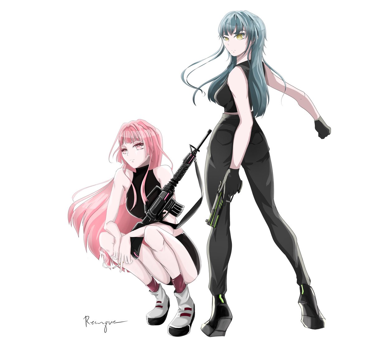 baleygr86's tweet photo. My original characters: Tardes and Siesta. I will draw the next character named Nieve soon. 🤭 https://t.co/IOIi3oSRXb