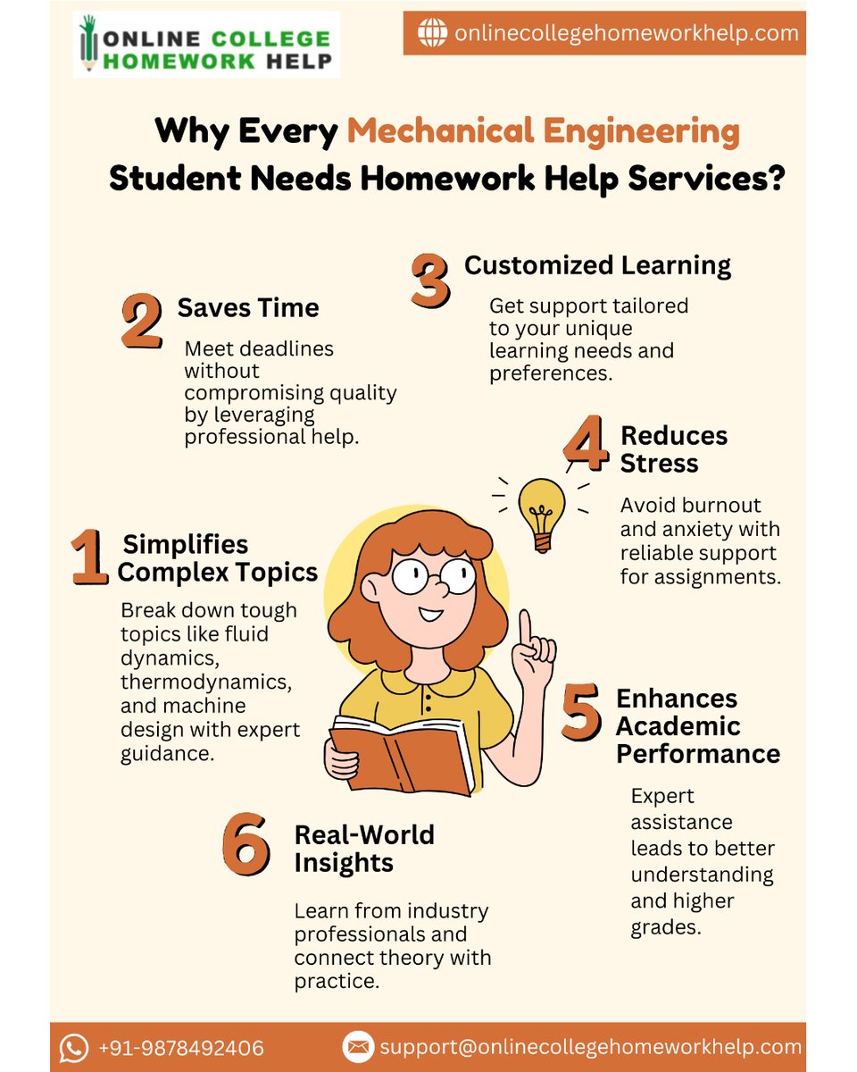 Onlinechwhelp's tweet image. 💁♂️Why Every Mechanical Engineering Student Needs Homework Help Services
✅ +91-9878492406
📩 support@onlinecollegehomeworkhelp.com
onlinecollegehomeworkhelp.com/mechanical-eng…
#mechanicalandaerospaceengineering #mechanicalengineeringhomeworkhelp #infographic #mechanicalengineeringstudents