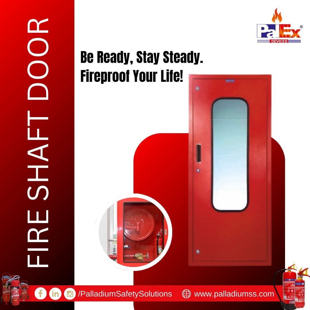 SafetyPalladium's tweet photo. Be Ready, Stay Steady - Fireproof Your Life with Palex Fire Shaft Doors!

#Palex #PalladiumSafetySolutions #FireSafetySolutions #FireSafety #fireprevention #FireProtection #firedetectionsystem #FireShaftDoor https://t.co/ni8aP8KeT9