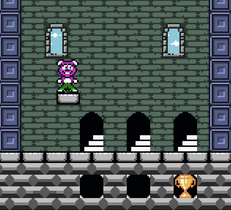 allalonegamez's tweet image. I will be releasing a new #gameboy game in a few hours. A short platformer. I tried to improve my #gamedev skills to make the best #pixelart for this game. Made in #gbstudio. The game will be available for the #Analoguepocket too. #indiegame #gbdev