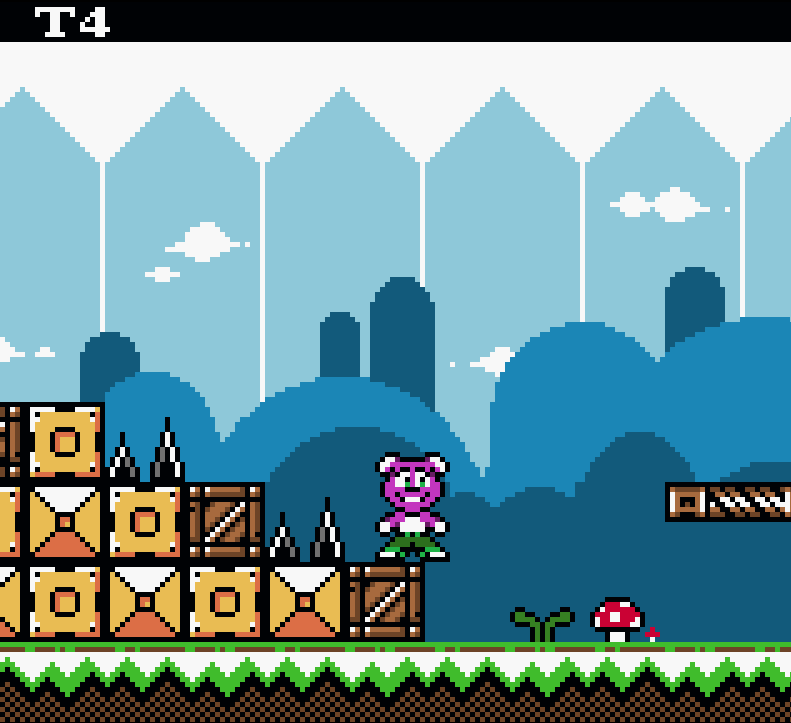 allalonegamez's tweet image. I will be releasing a new #gameboy game in a few hours. A short platformer. I tried to improve my #gamedev skills to make the best #pixelart for this game. Made in #gbstudio. The game will be available for the #Analoguepocket too. #indiegame #gbdev