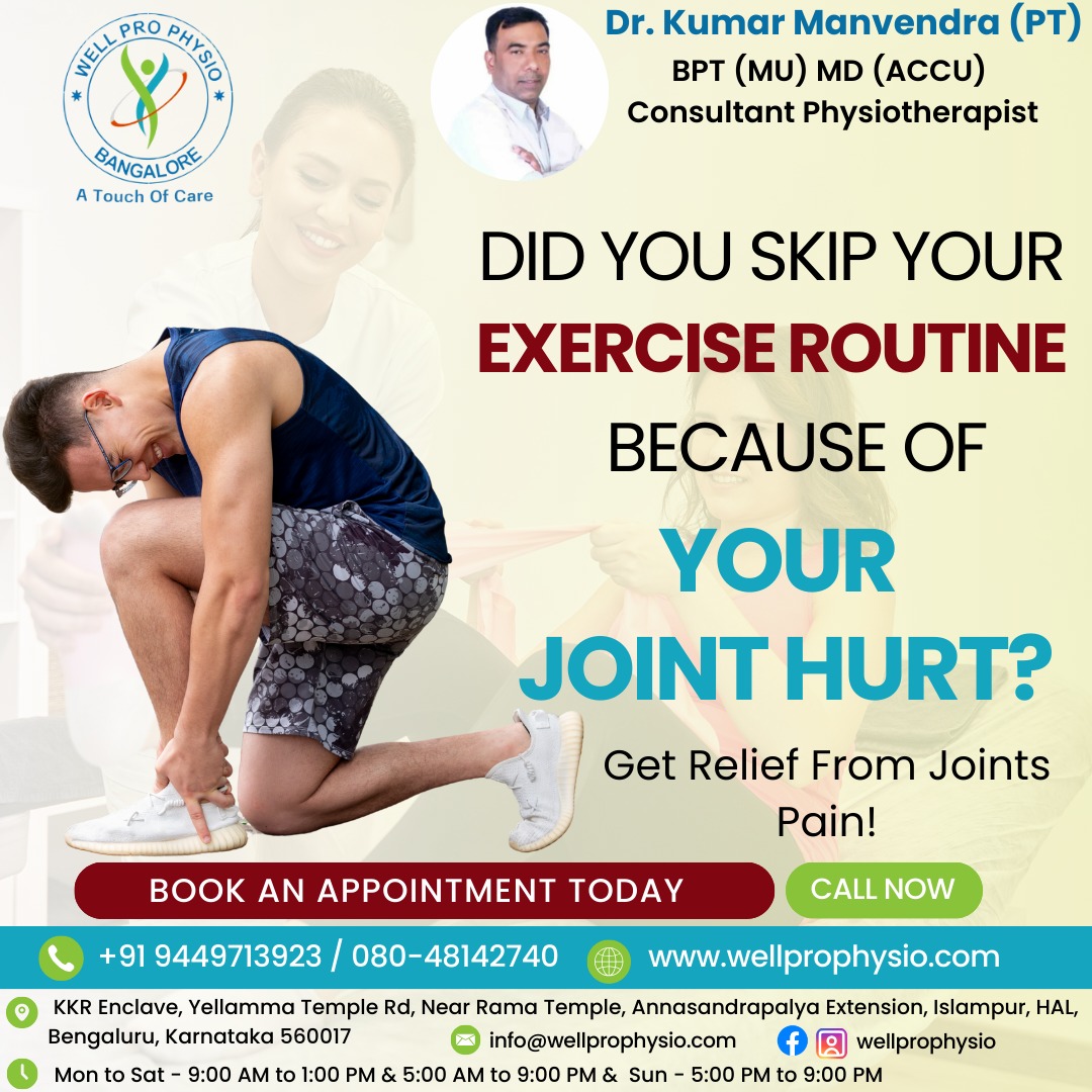 #WELLPRO PHYSIO CLINIC BANGALORE.