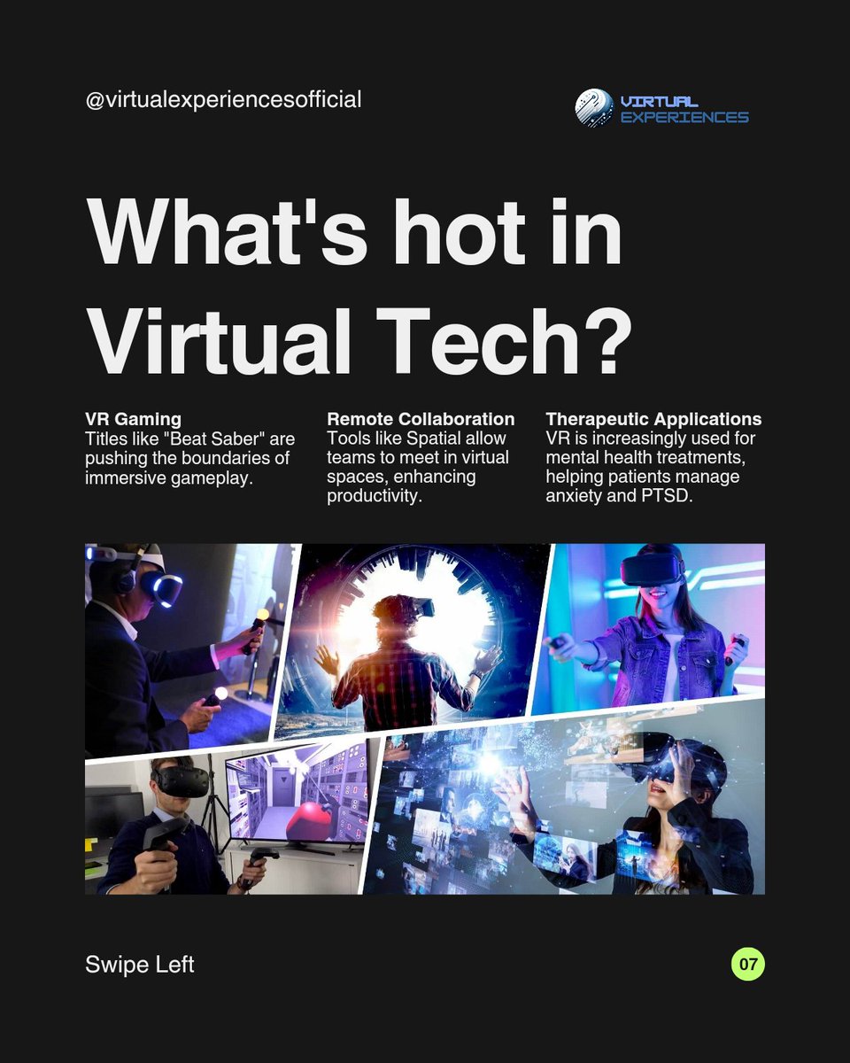 virtualexps's tweet photo. What are your thoughts?

Virtual technology refers to computer generated environments that simulate real of imagined experiences. It encompasses tools like Virtual Reality (VR) and Augmented Reality (AR), transforming how we interact with digital content.
#virtualtechnology #vr https://t.co/iRcKAuqN7M