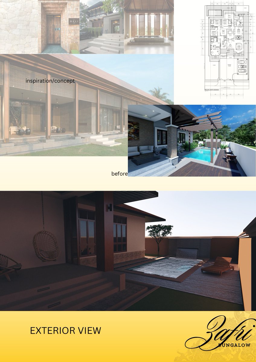 alanmanov's tweet image. Aku harap client akan gembira dengan sedikit perubahan yg telah aku berikan tanpa mengubah layout dari arkitek berserta karakter rumah tersebut. 
Next aku payung ID nya pula hahaha. Stay tune.

🪡4/5
#interiordesign #interiordesignlife #jurnalkerja  #architecture