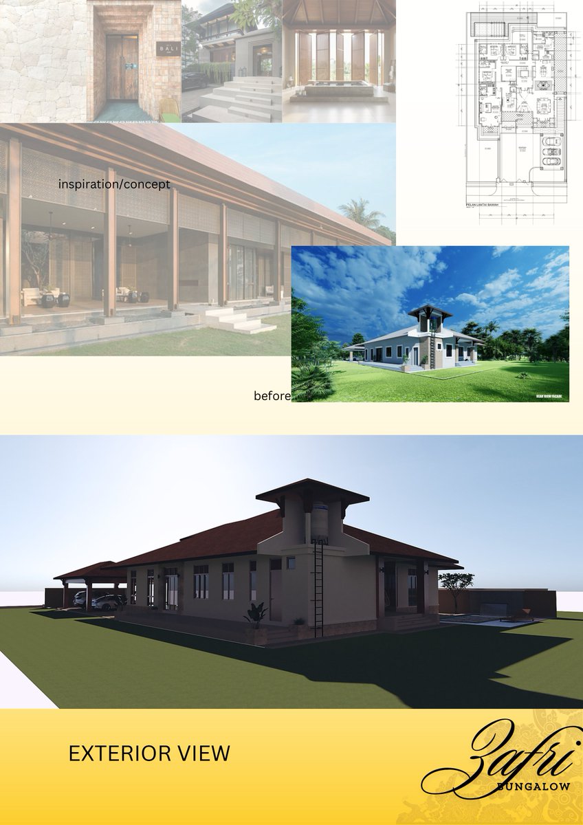 alanmanov's tweet image. Aku harap client akan gembira dengan sedikit perubahan yg telah aku berikan tanpa mengubah layout dari arkitek berserta karakter rumah tersebut. 
Next aku payung ID nya pula hahaha. Stay tune.

🪡4/5
#interiordesign #interiordesignlife #jurnalkerja  #architecture