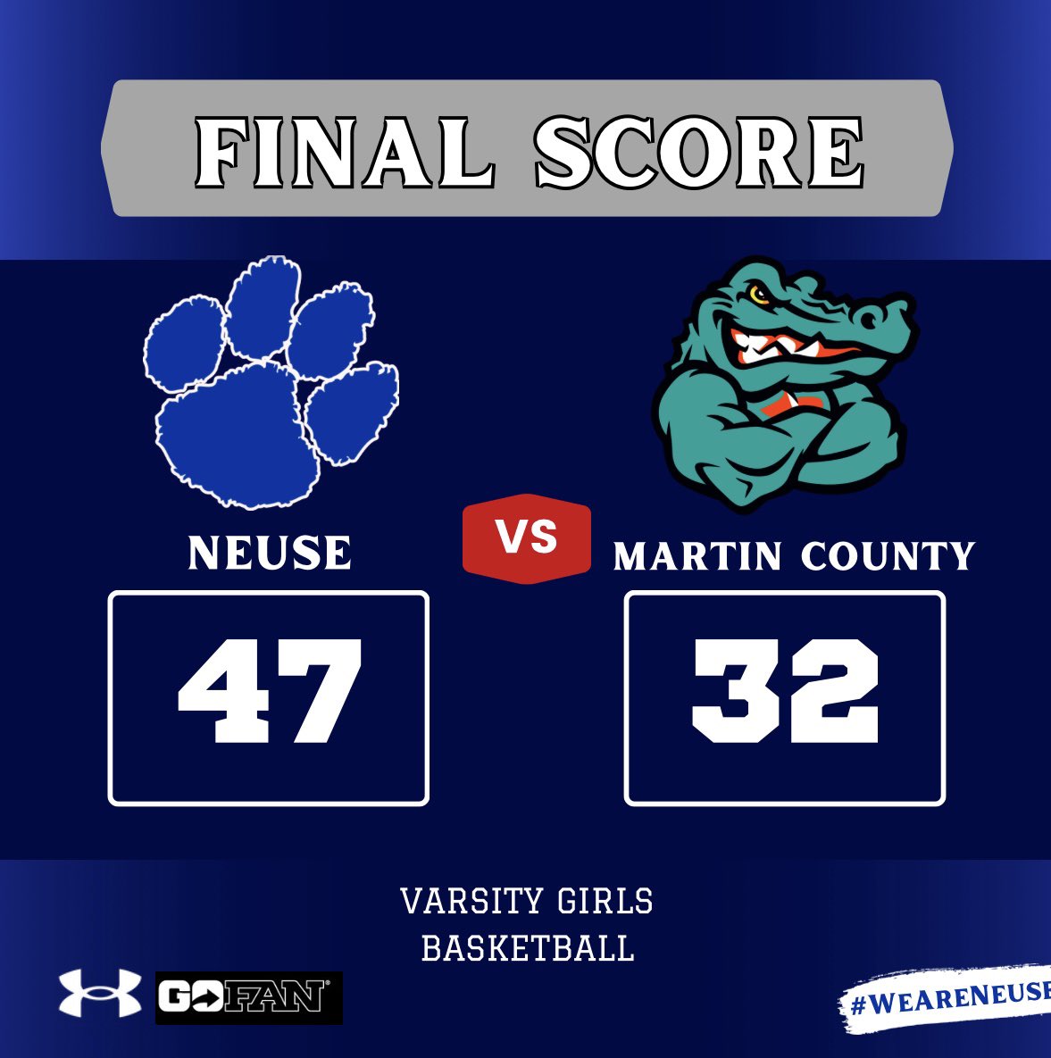 Varsity Boys &amp; Girls 🏀 advance to the championship game of the Excel/KW Locksmith Holiday Invitational‼️

Girls will play @ 6:00 PM tomorrow and the boys will play @ 7:30 PM

#WeAreNeuse