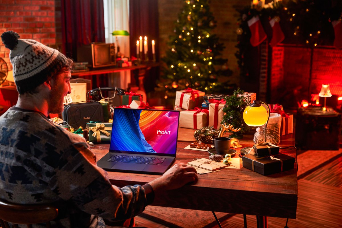 ASUS's tweet image. 🎁 Looking for the perfect #HolidayGift for your #Creator friends and family?

The ASUS ProArt P16 is the ultimate creative companion!
✅Powered by @nvidia GeForce RTX 40 Series
✅@AMD Ryzen 9 HX AI processor
✅16” 4K OLED touchscreen

👉asus.click/p16_TW
