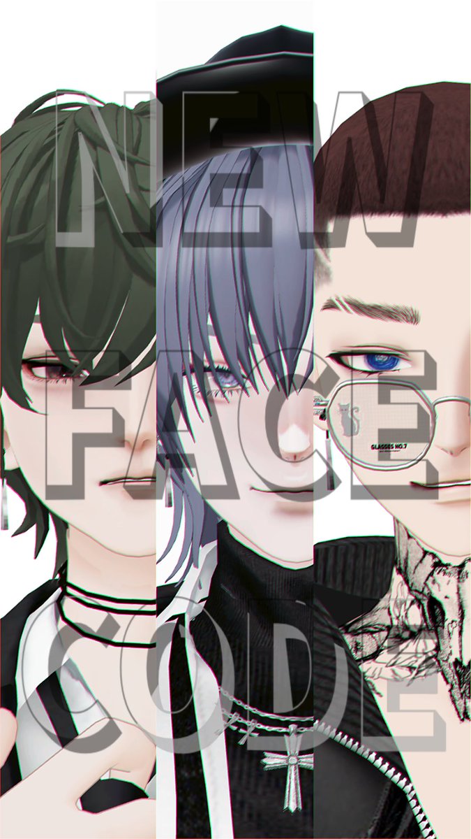 yasa_yae's tweet image. アンダーグラウンドな顔のいい男達～～～
2Dの3人を追加しましたよろ

#FaceCode  #FaceStore 
#newarrival 
#ZEPETO  #ゼペット  #제페토