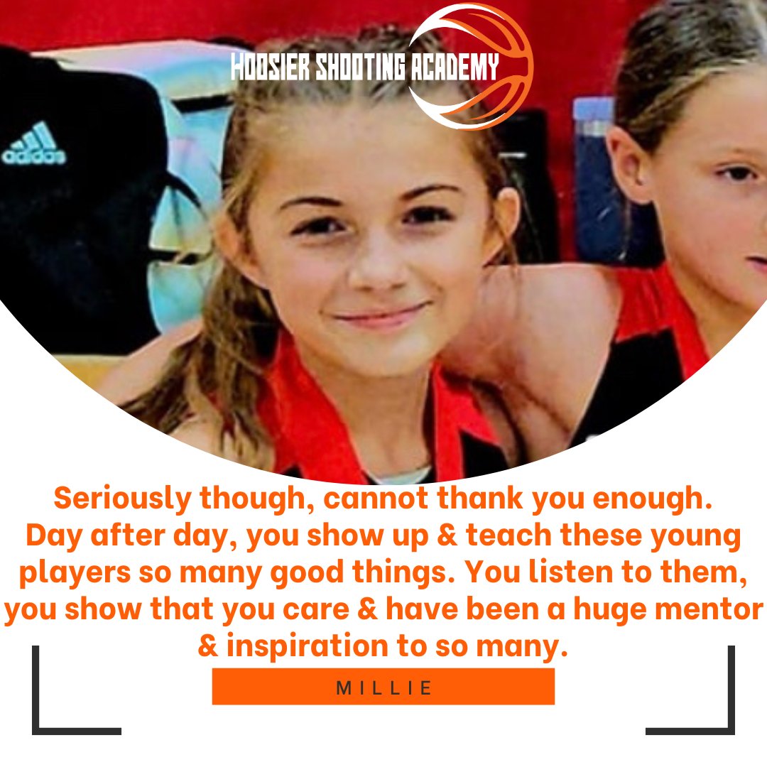 Hoosier Shooting Academy (@hoosiershooting) on Twitter photo It's more than basketball. It's about meeting challenges every day and beating them. We love feedback like this because we want to challenge players to be there best, on the court and off. It's more than basketball. It's about meeting challenges every day and beating them. We love feedback like this because we want to challenge players to be there best, on the court and off.