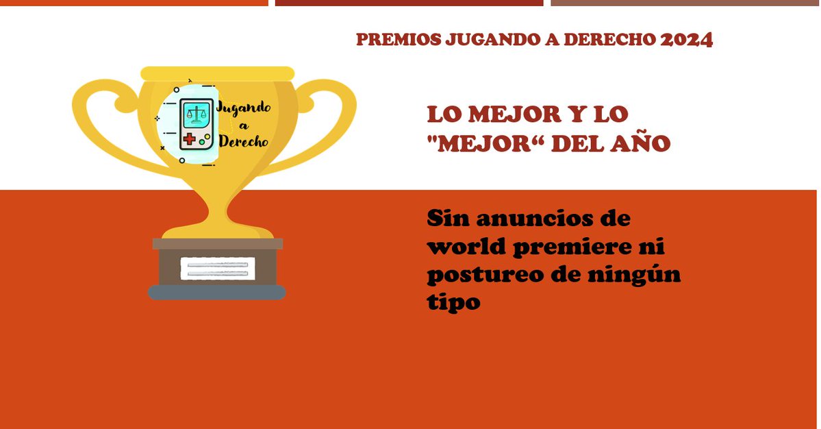 🥂Felices fiestas, casi año y turrones🎇. Terminamos el año con los Premios Jugando a Derecho 2024. Acompañados por <a href="/yovantichrist/">Yova Turnes</a>, nada menos :).
1⃣Ivoox: go.ivoox.com/rf/137255845
2⃣Spoti: open.spotify.com/episode/5olLUm…
3⃣YouTube: youtube.com/watch?v=7quazG…
4⃣Apple: podcasts.apple.com/es/podcast/ep-…