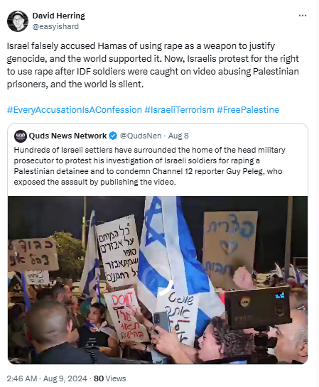 StopAntisemites's tweet photo. Attention Washington, DC: David Herring, a Senior Director of Product Design & Innovation at a major IT Services and IT Consulting firm, is sharing grotesque antisemitic posts, including:

- defending Hamas, a US-designated terror organization
- denying sexual assaults during the 10/7 massacre (confirmed by the UN & Hamas) while falsely accusing the IDF of using rape as a war tactic—claims debunked by independent sources
- baselessly claiming Israel rigs US elections

It gets worse.