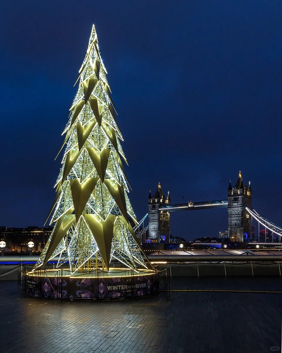 "London's glowing tree."💥✨