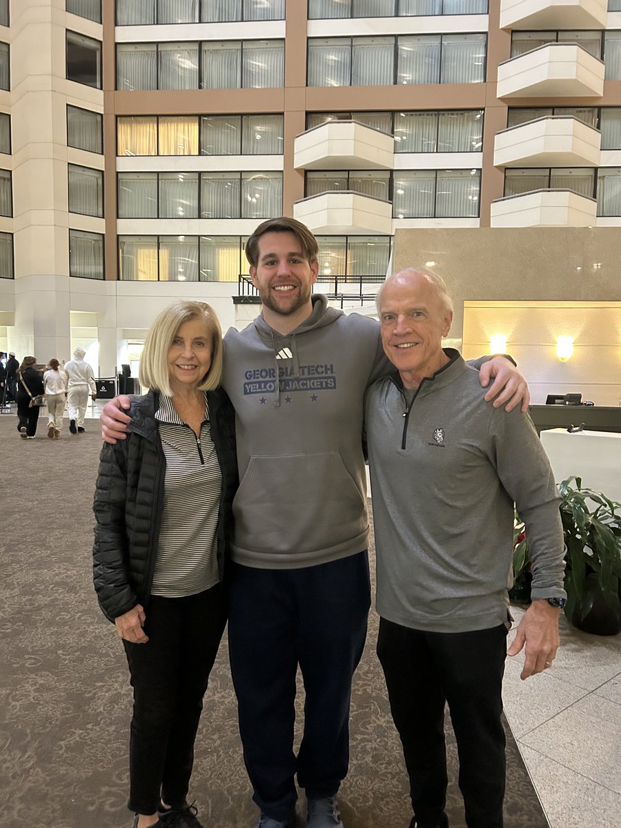 .⁦<a href="/bamatexann/">Ann Ross</a>⁩ and I had a great visit today with ⁦<a href="/_JonBlake479/">Jon Blake</a>⁩ at the Birmingham, AL Sheraton Hotel. Georgia Tech is in town for the Birmingham Bowl vs Vanderbilt tomorrow.  GT is so fortunate to have Jon as their Assoc. Director of Football Operations.