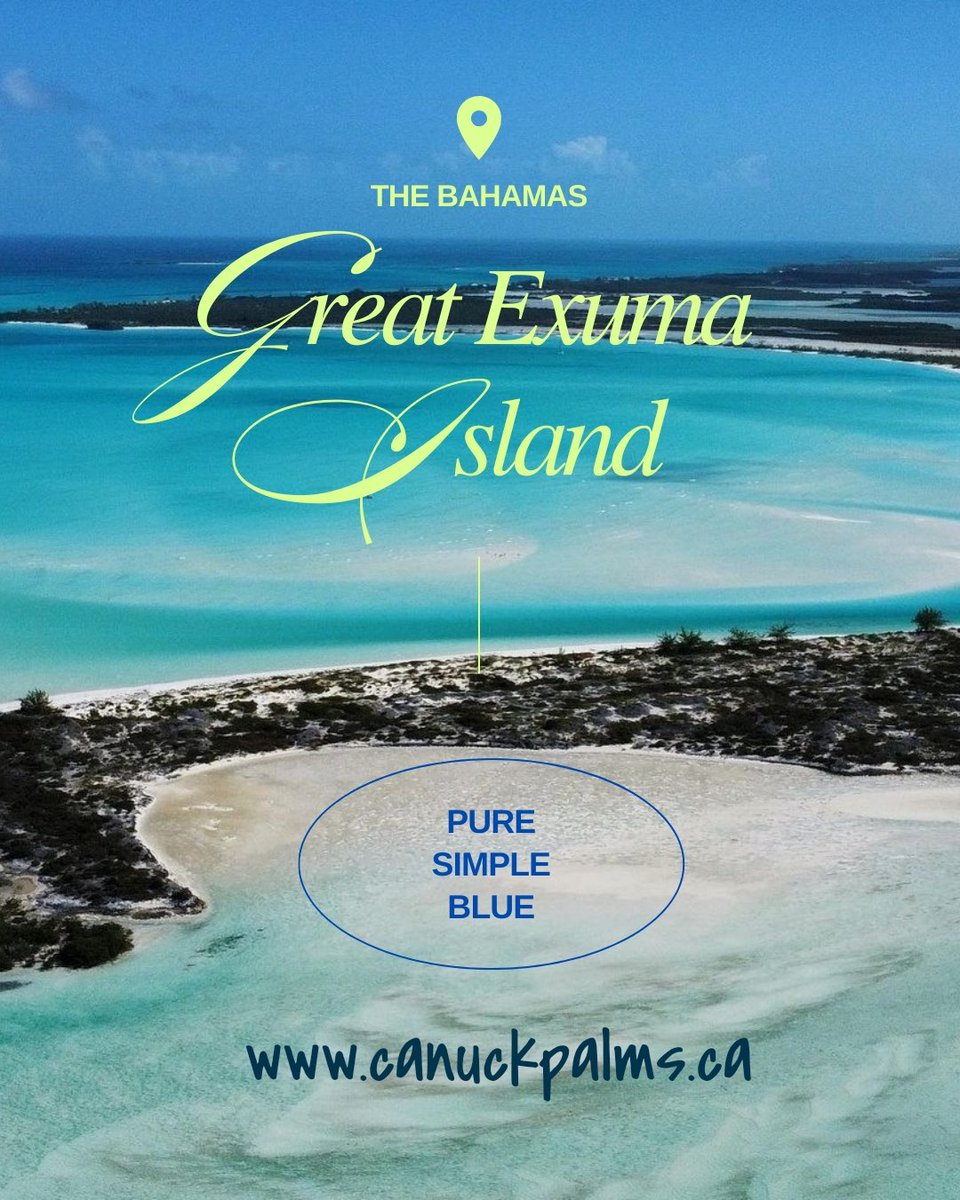 🌴 Your Exuma Adventure Starts Here Looking at this breathtaking aerial view of Great Exuma, it’s easy to see why this paradise is calling your name. At Canuck Palms, we make your dream vacation effortless:
👉 Visit canuckpalms.com to book your stay today!