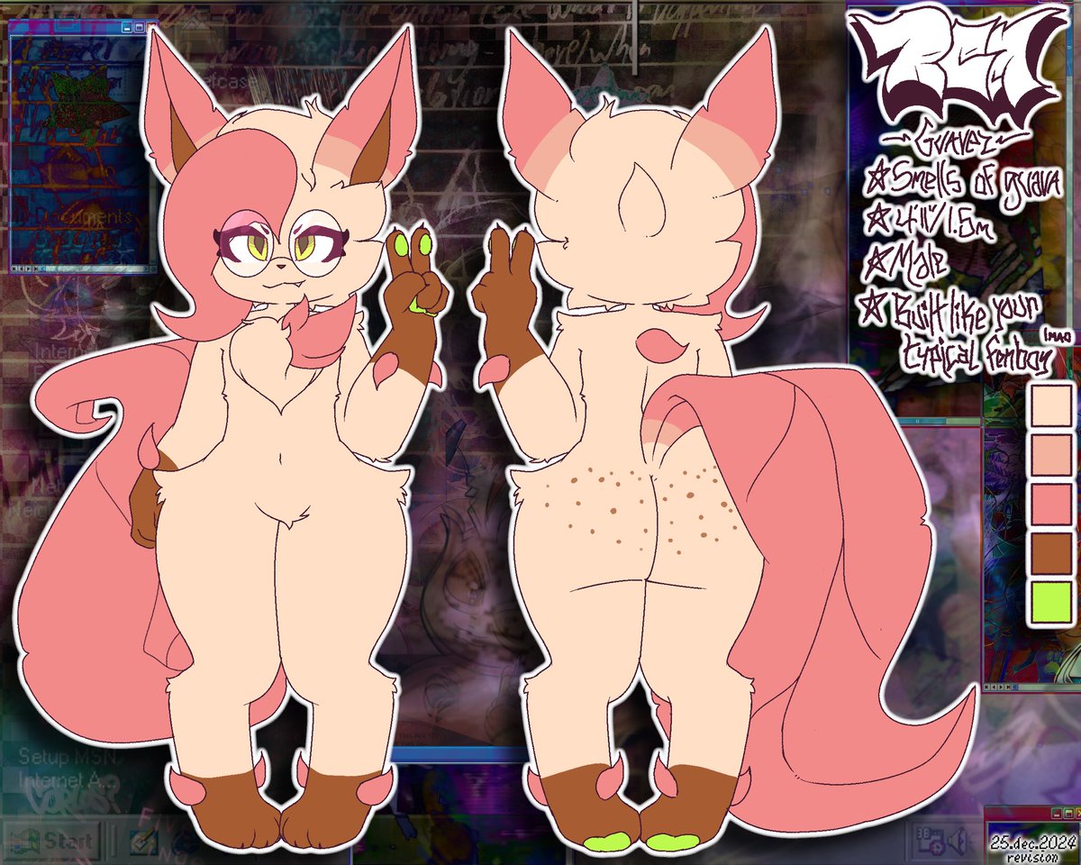 LeafyOnBonito's tweet image. Revisioned ref sheets and an actual ref for my glaceon boy