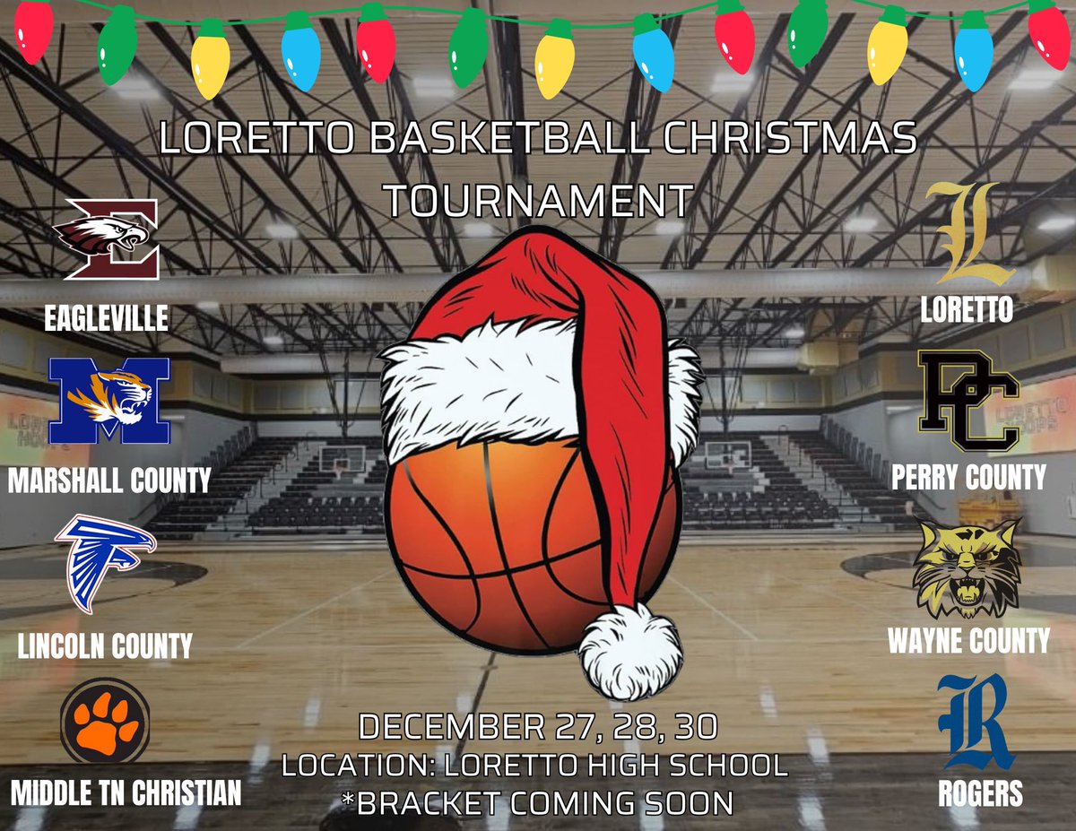 Our Christmas Tournament starts Tomorrow! Everyone come out!!