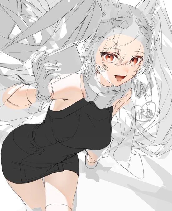ギルベルタちゃんもうちょい服のデザイン見やすいのでたら完成させたい 
