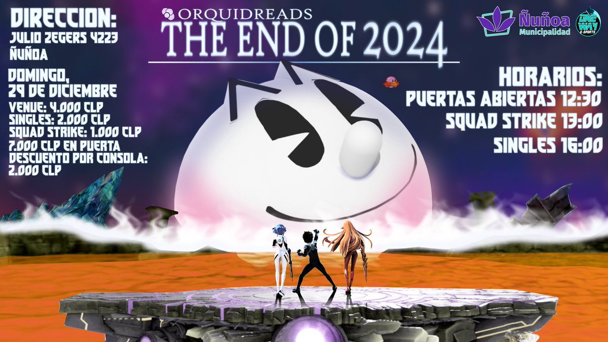 Bueno, les presentamos ORD: The End of 2024 🔥

Último torneo del año en la RM, en Ñuñoa. No se lo vayan a perder que estará bien bueno!

Toda la información en el flyer y la inscripción es por via dm, ya sea acá o en instagram!

#TeamORD #GoORD 💜🖤