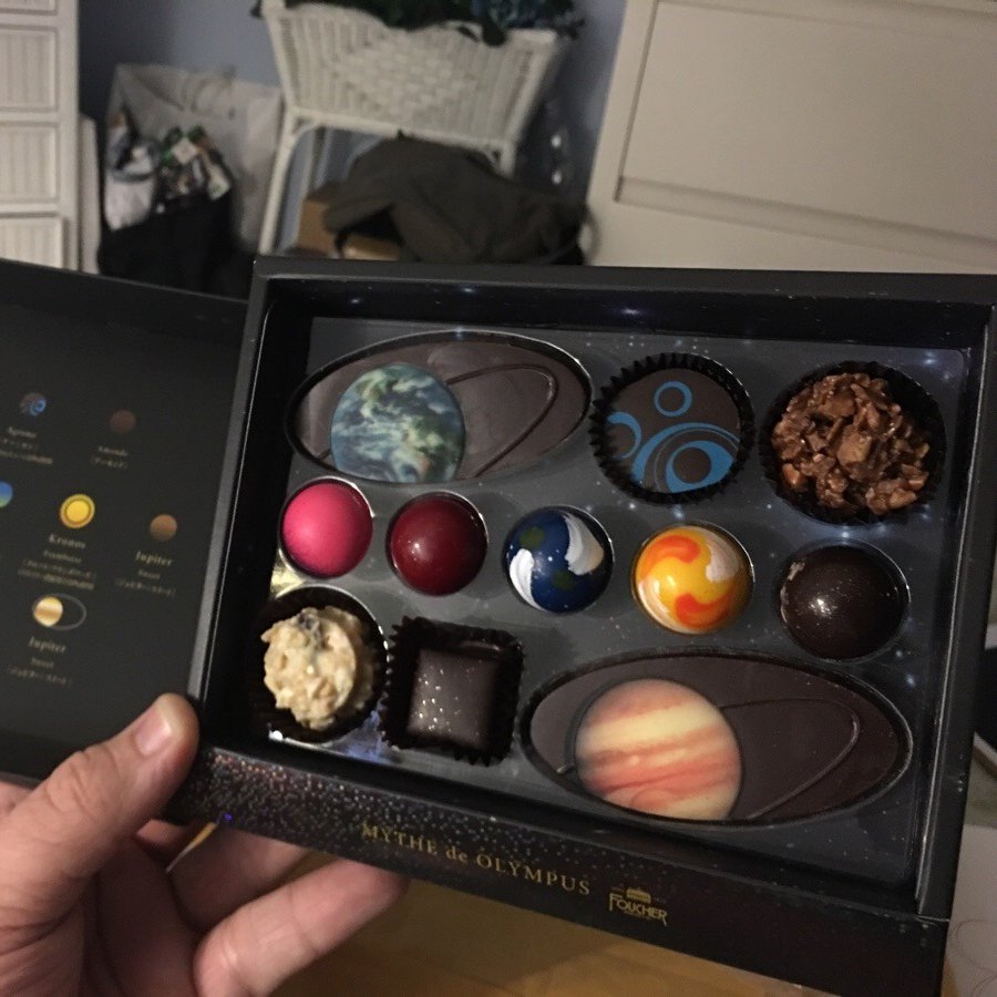 Who else want these planetary chocolates from Japan