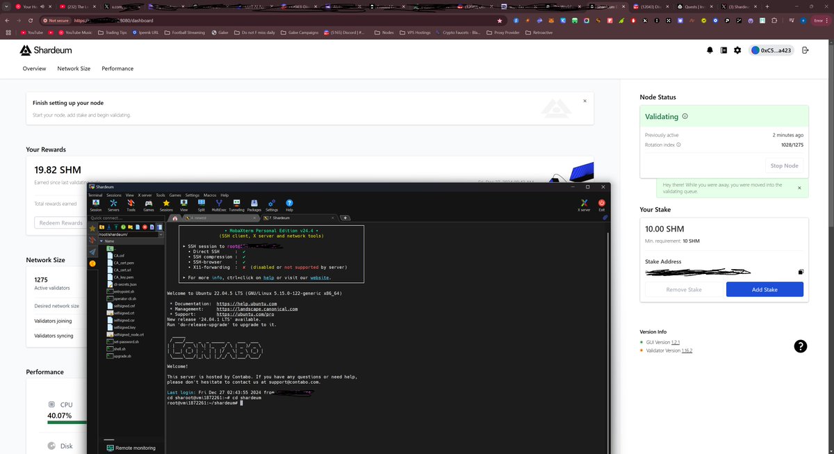 x01zer's tweet photo. @shardeum @mintairxyz Validating!😎
Time : Less than 20 min to run node 
Country : Indonesia
#AnyoneCanRunANode https://t.co/1D0pAOUjQz