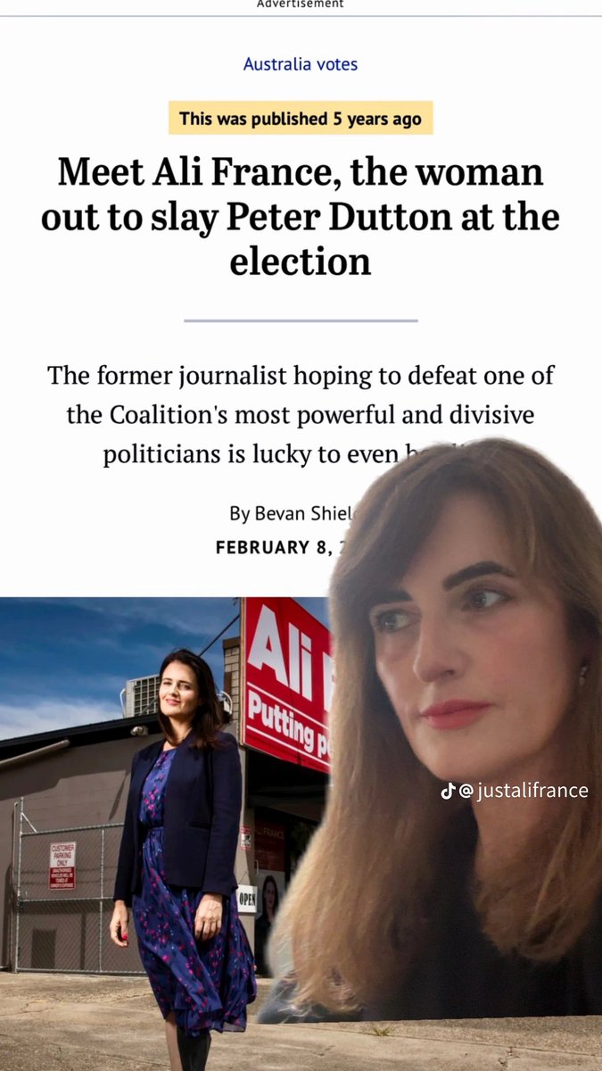 lesstenny's tweet image. Dutton can’t be PM if he loses his seat. Let&apos;s get behind  @alifrance5. Come on, voters of  #Dickson 🥰
 lets do this.                 #auspol