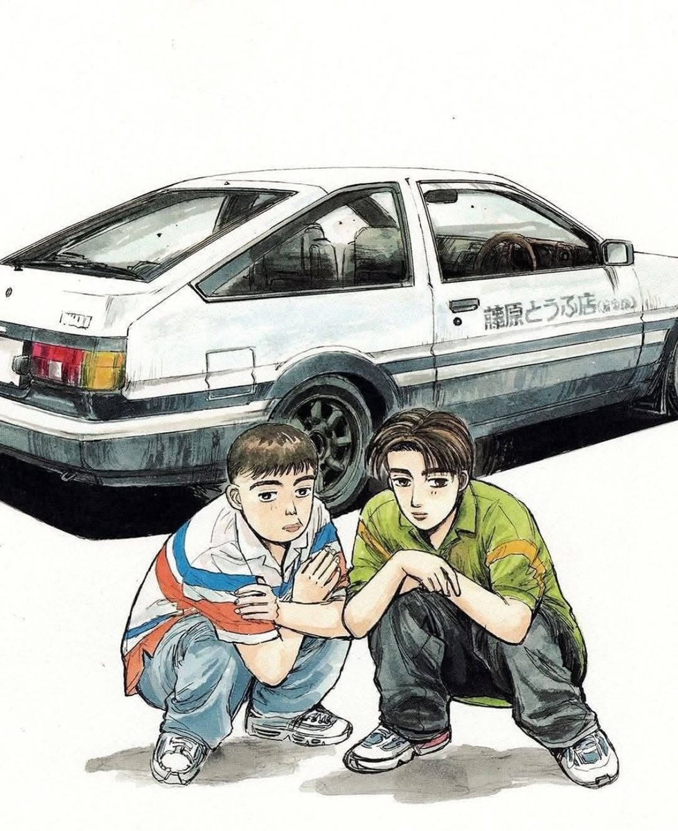 retro_anime's tweet image. Initial D (1998)