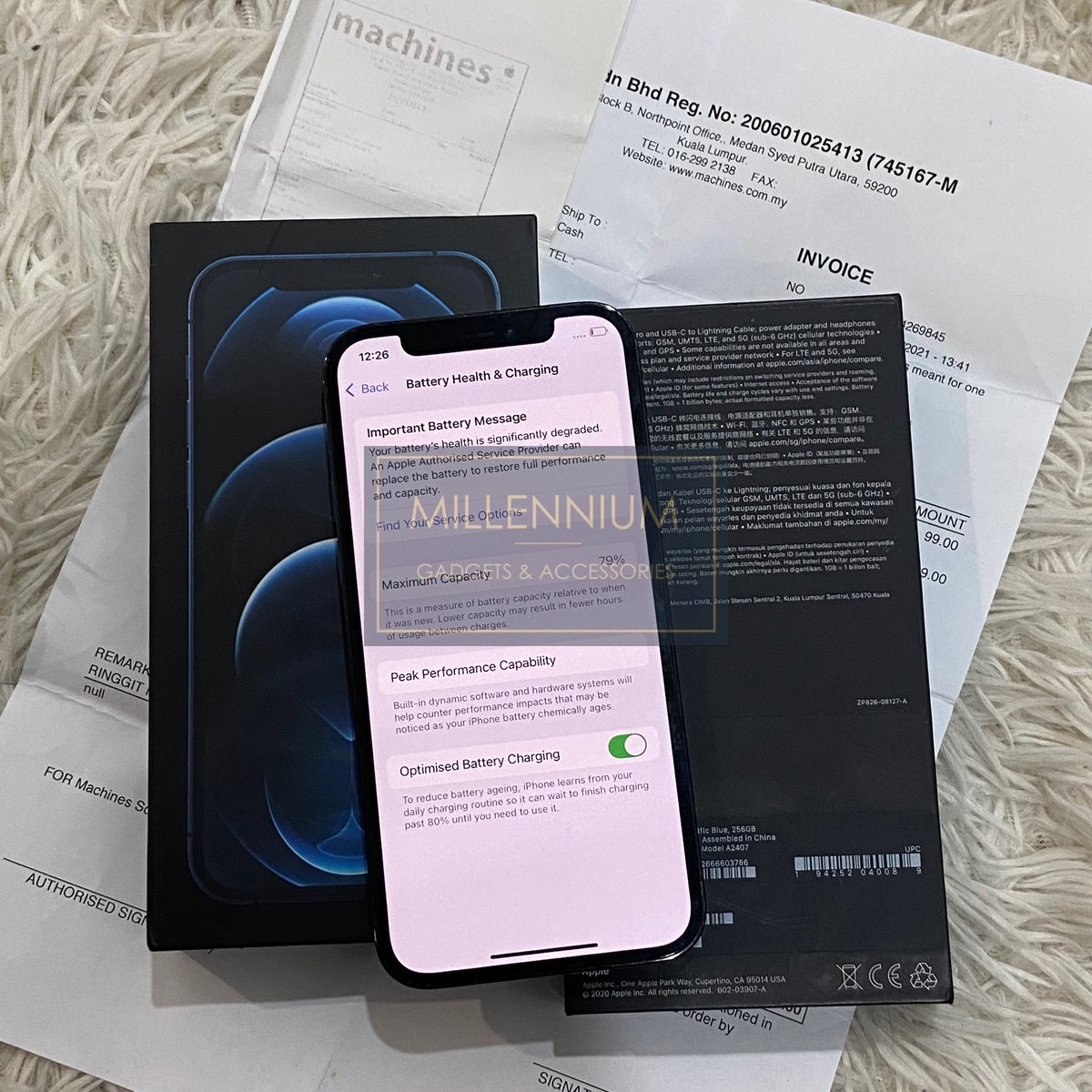 milleniumgadget's tweet image. Iphone 12 Pro 256GB (Pasific Blue)

- All Apple Part Original 
- Condition Body 10/10 
- No scratch No Dent 
- All Function 100%
- Phone,Box And Receipt Only
- RM 1899‼️

Area Shah Alam / KL
#millenniumgadgets #millennium #iphone12pro