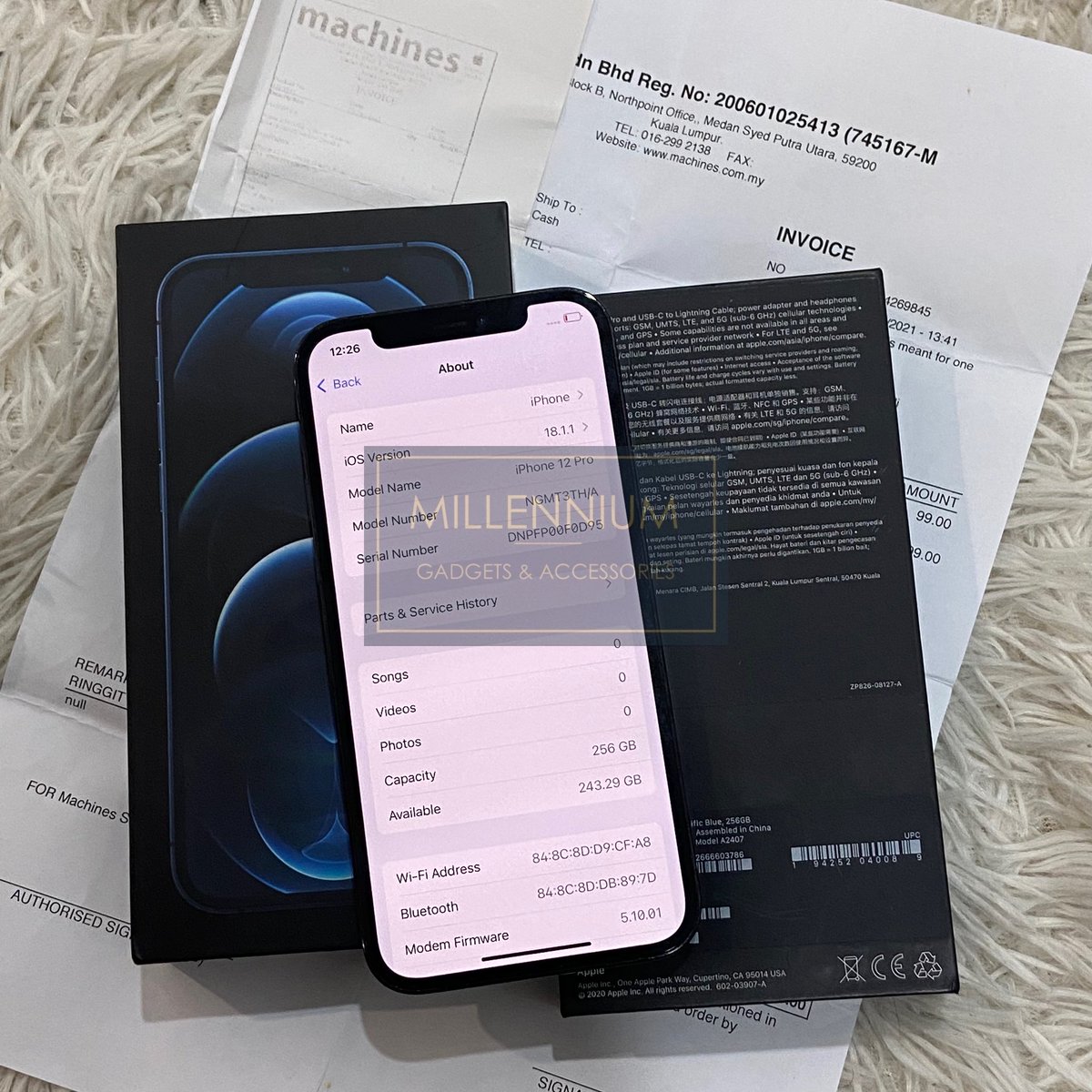 milleniumgadget's tweet image. Iphone 12 Pro 256GB (Pasific Blue)

- All Apple Part Original 
- Condition Body 10/10 
- No scratch No Dent 
- All Function 100%
- Phone,Box And Receipt Only
- RM 1899‼️

Area Shah Alam / KL
#millenniumgadgets #millennium #iphone12pro