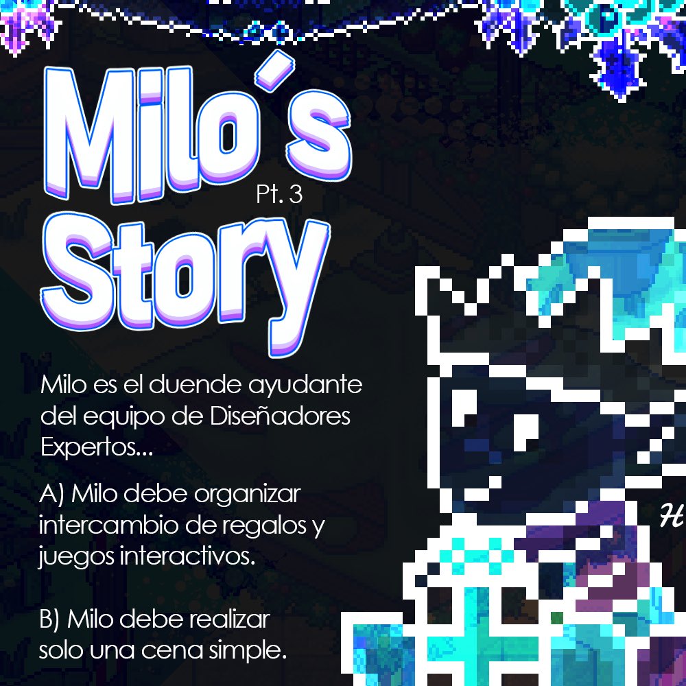 comunidad_hobba's tweet photo. Milo’s Story…🎄
Los Diseñadores han conseguido un par de manos extras para esta navidad, sin embargo el ayudante aún no está seguro de qué hacer…

❄️Da Like y RT a este post.
❄️Elige una de las dos opciones que se muestran en la imagen. 
¡No olvides tu nombre de usuario!
#Hobba https://t.co/cGwC4aoBa3