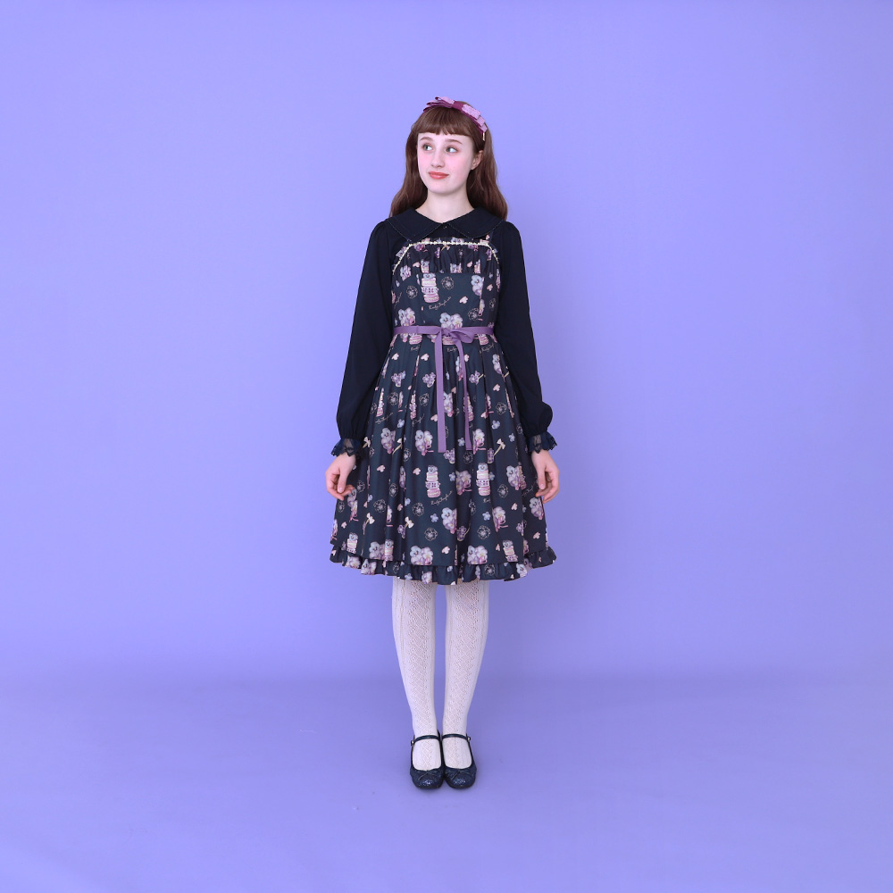 emily temple cute Violet Teaワンピース ネイビー M Violet Tea OP by Emily Temple Cute