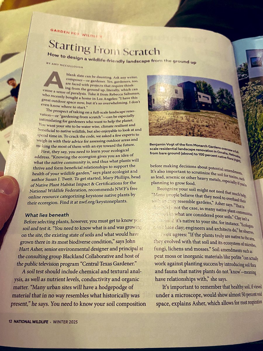 Nice one <a href="/BRVogt/">Lawns are a grift meant to keep us subservient.</a>!

Thanks for featuring B’s work, <a href="/NWF/">National Wildlife Federation</a>!