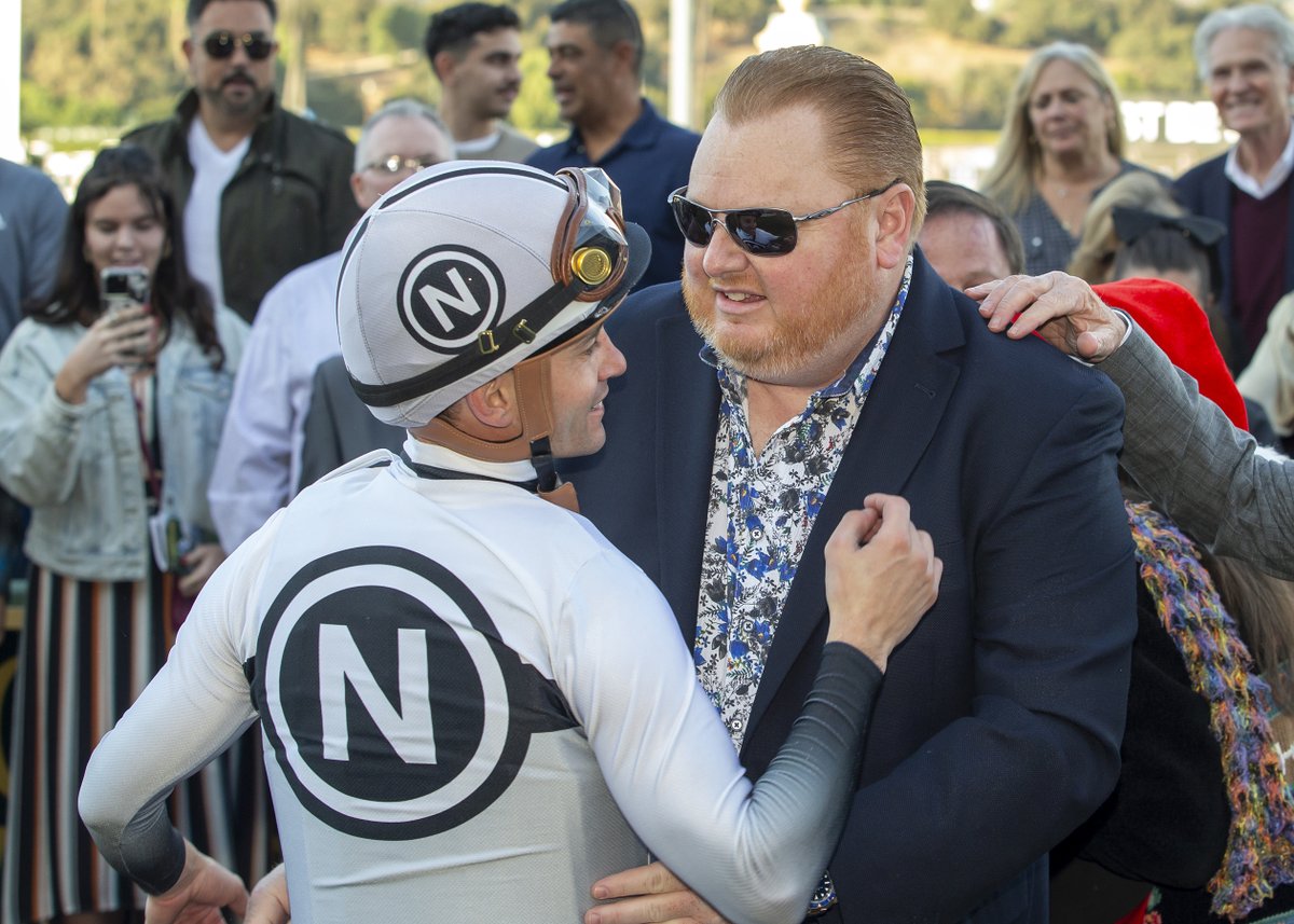 toc_racing's tweet image. Congratulations, KING OF GOSFORD
@santaanitapark R9, Mathis Mile Stakes (Gr. 2), 12/26/24
Owner: Benowitz Family Trust, CYBT, Gevertz, Saul, Nentwig, Michael and Peskoff, Jeremy
Trainer: @PhilDamato11 
Jockey: Flavien Prat