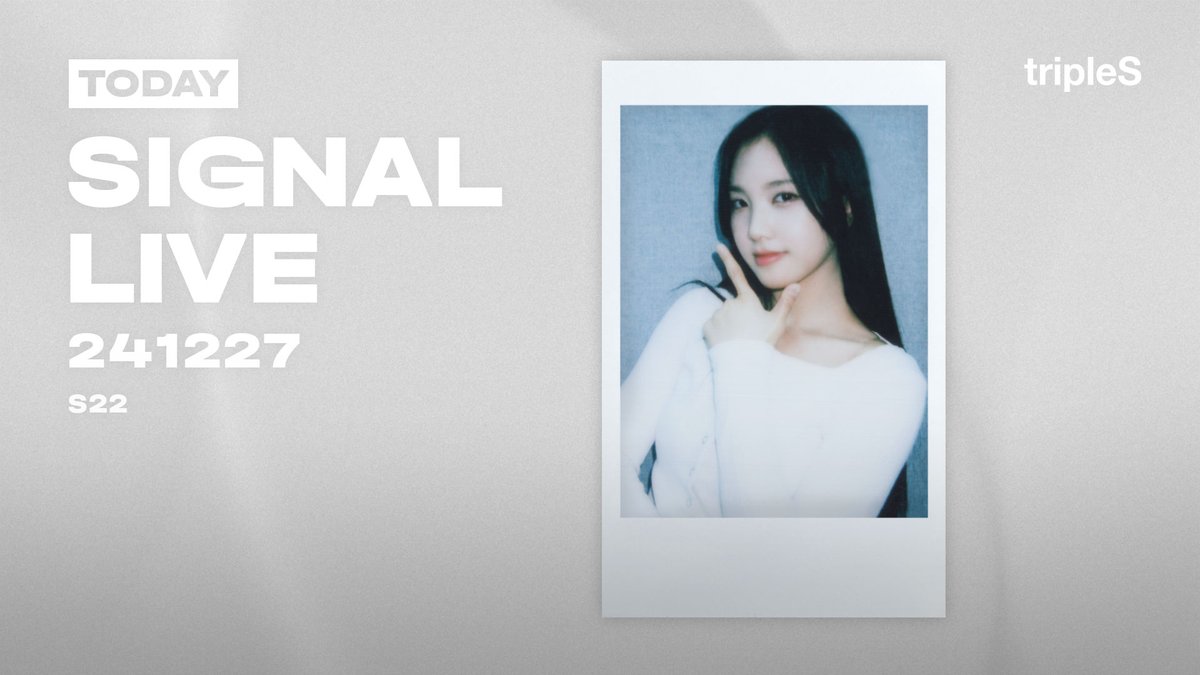 triplescosmos's tweet photo. tripleS
SIGNAL LIVE with Sullin

🗓️ 12.27 22:00 KST

*태국어로 진행되는 라이브입니다.
*This LIVE broadcast is in Thai.
*ไลฟ์นี้ดำเนินการเป็นภาษาไทย 

https://t.co/h3127s6TEs

#tripleS #트리플에스 
#トリプルS #トリプルエス #トエス
#Sullin #설린 #ソルリン https://t.co/m2c053oSlf