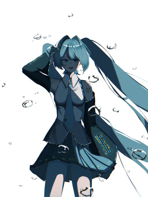 今年最後のイラストです。可愛く描けたので見てください。

 #初音ミク 